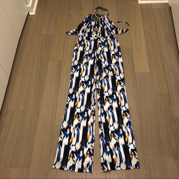 Open back halter neck jumpsuit DVF style - Picture 3 of 6